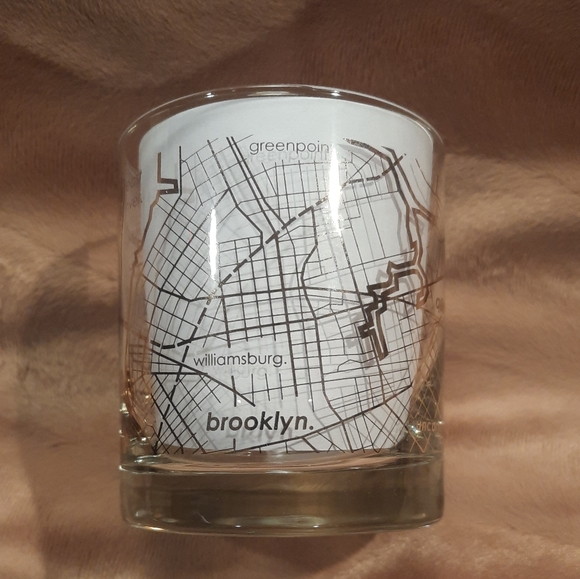 New York City Map Rocks Glass ~ Uncommon Green - Picture 4 of 8